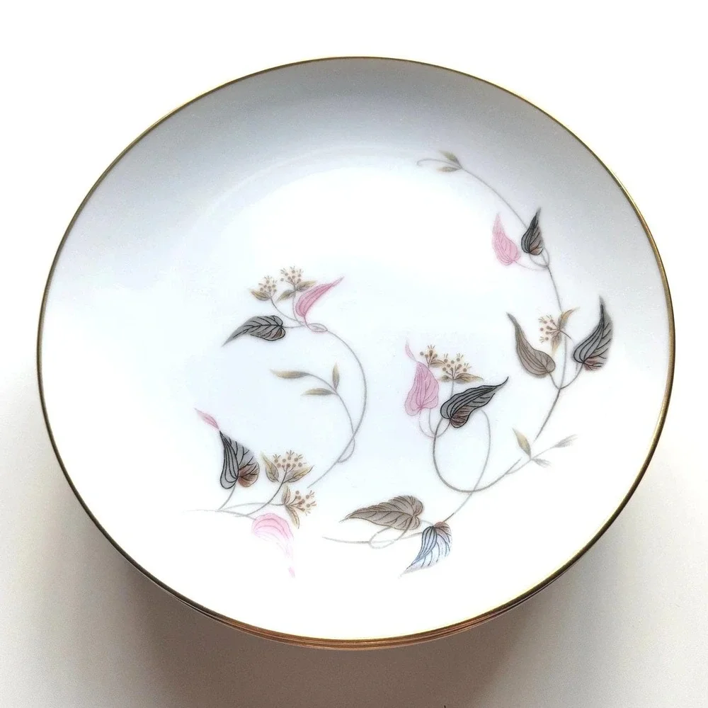 Set of 10 Noritake ARDEN Dishes | 5 Bread and Butter Plates | 5 Soup Bowls #5603